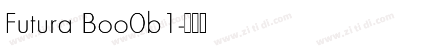 Futura Boo0b1字体转换